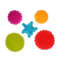 Массажные мячи «Кругляшки» (5 красочных мячиков разного цвета и фактуры)
