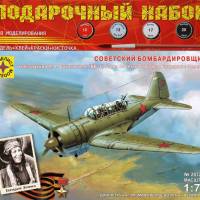 Сборная модель (советский бомбардировщик конструкции П.О. Сухого тип 2 ББ-1)