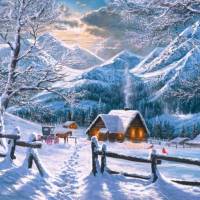 Пазлы «Зимнее утро» (1500 элементов)